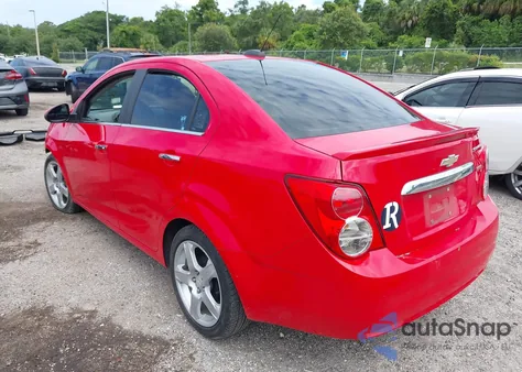 2016 Chevrolet Sonic Ltz Auto из США, поврежденный, VIN 1G1JE5SB4G4160265